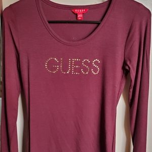 Guess long sleeve shirt size xsmall